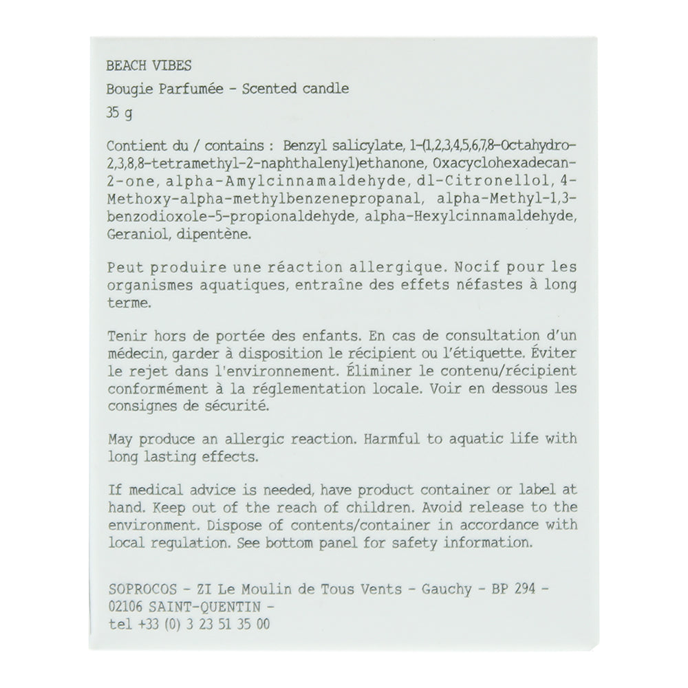 Maison Margiela Replica Beach Walk Candle 35g - Ingredients
