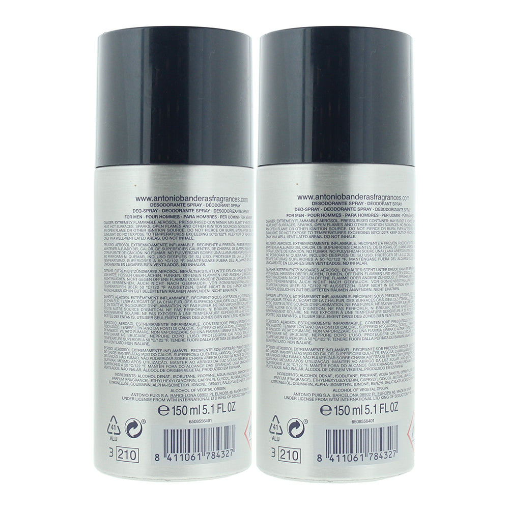 Antonio Banderas King Of Seduction Deodorant Spray  For Men 150ml