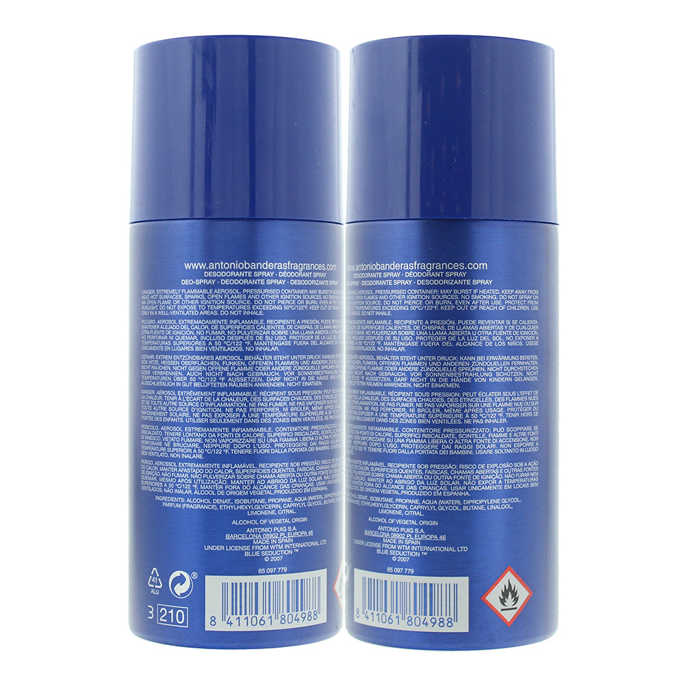 Antonio Banderas Blue Seduction For Men Deodorant Spray 150ml