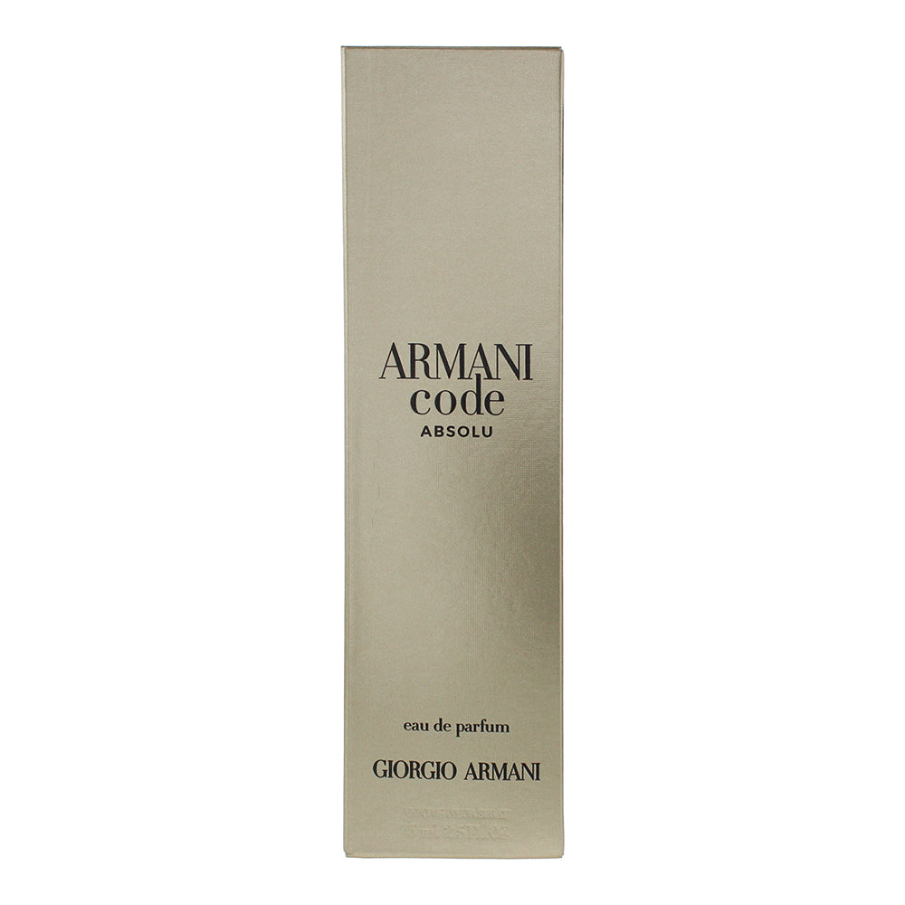 Giorgio Armani Code Absolu Eau de Parfum 75ml - Box