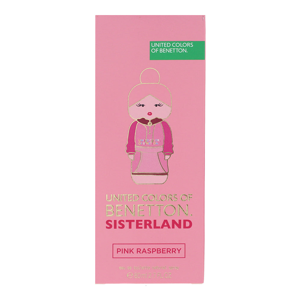 Benetton Sisterland Pink Rasberry Eau de Toilette 80ml - Box