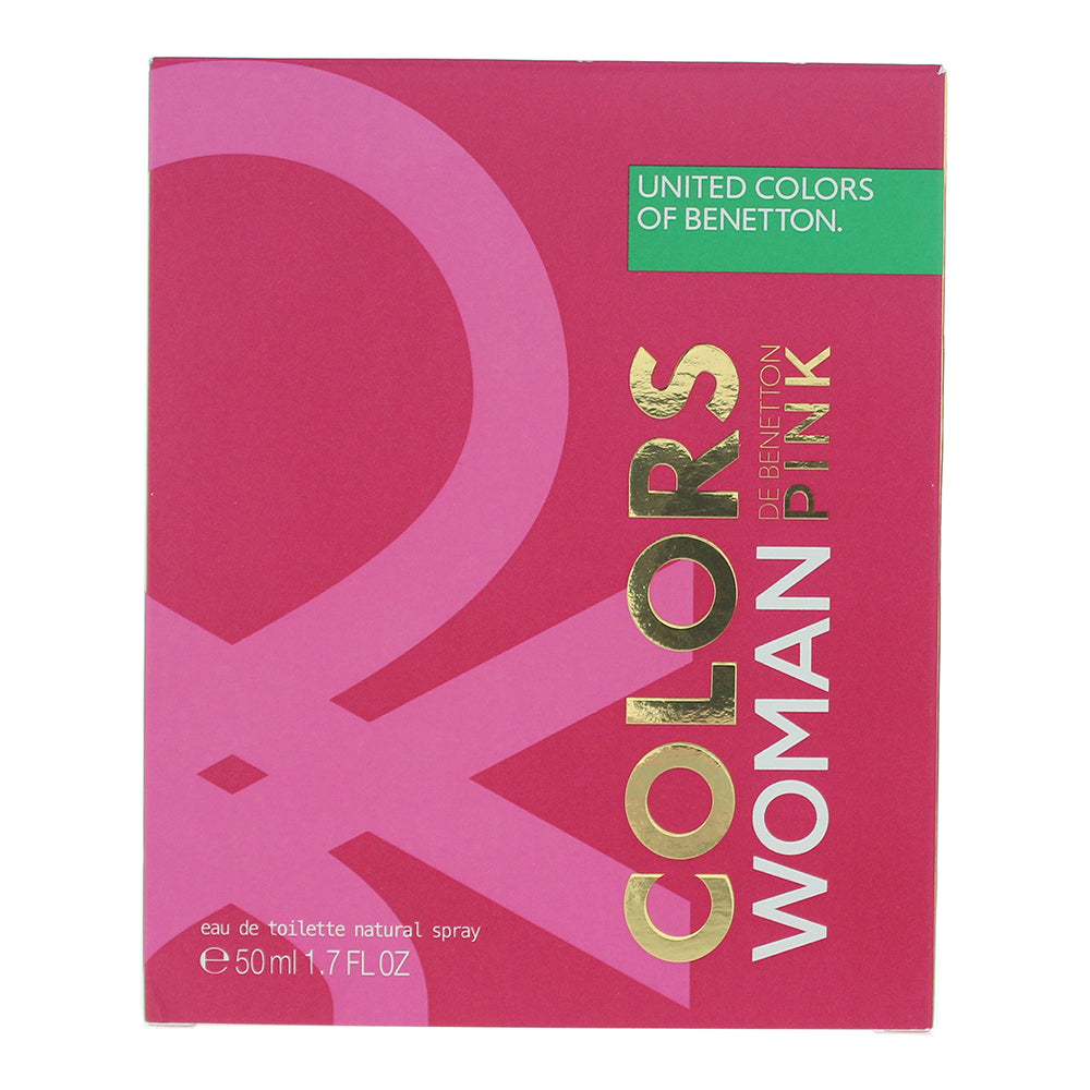 Benetton Colors De Benetton Pink For Her Eau de Toilette 50ml - Box