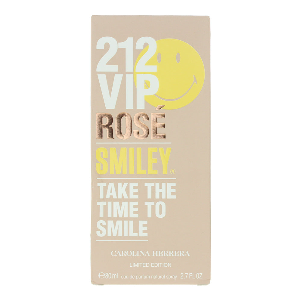 Carolina Herrera 212 Vip Rose Smiley Eau de Parfum 80ml - Box