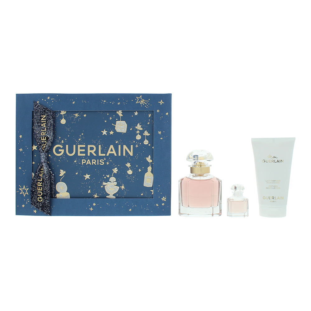 Guerlain Mon Guerlain 3 Piece Gift Set: Eau de Parfum 50ml - Eau de Parfum 5ml  