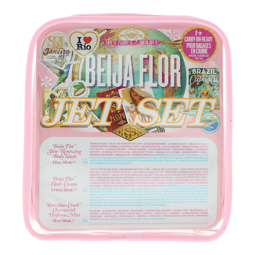 Sol De Janeiro Beija Flor 3 Piece Gift Set: Face Cream 50ml - Body Wash 90ml - H