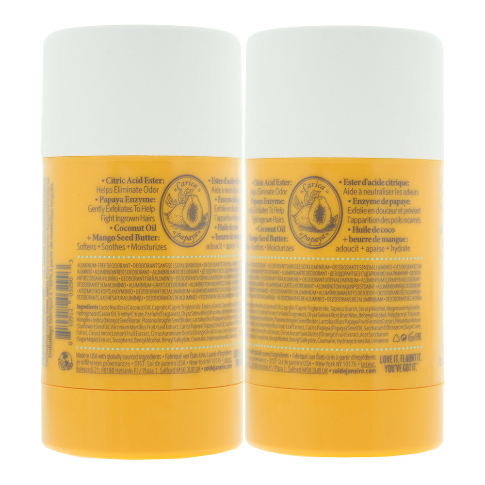 Sol De Janeiro Rio Deodorant Stick 57g - Ingredients