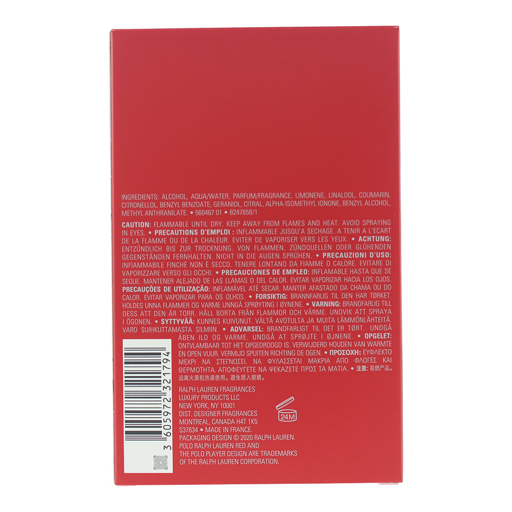 Ralph Lauren Polo Red Eau de Parfum 125ml