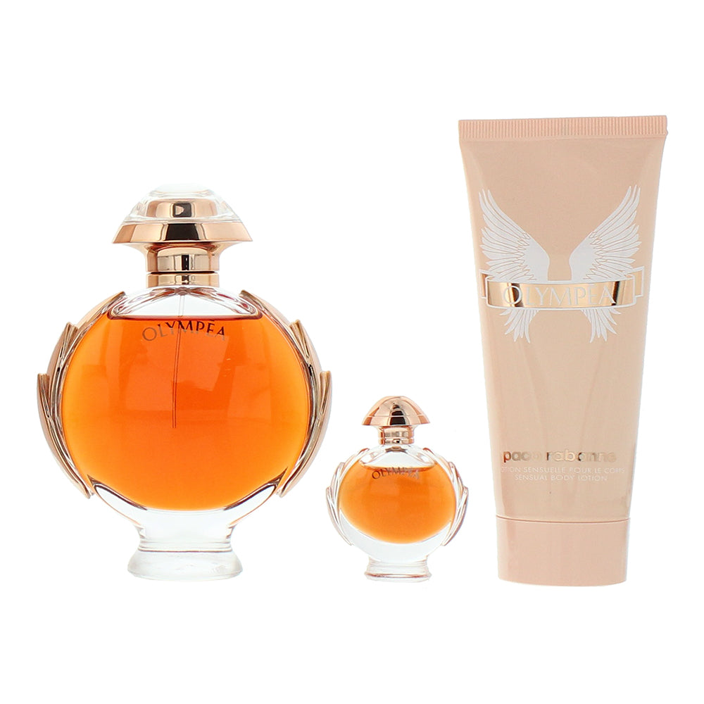 Paco Rabanne Olympéa 3 Piece Gift Set: Eau de Parfum 80ml - Body Lotion 100ml -  - Product