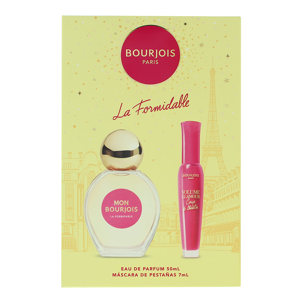 Bourjois La Formidable 2 Piece Gift Set: Eau de Parfum 50ml - Mascara 7ml - Box