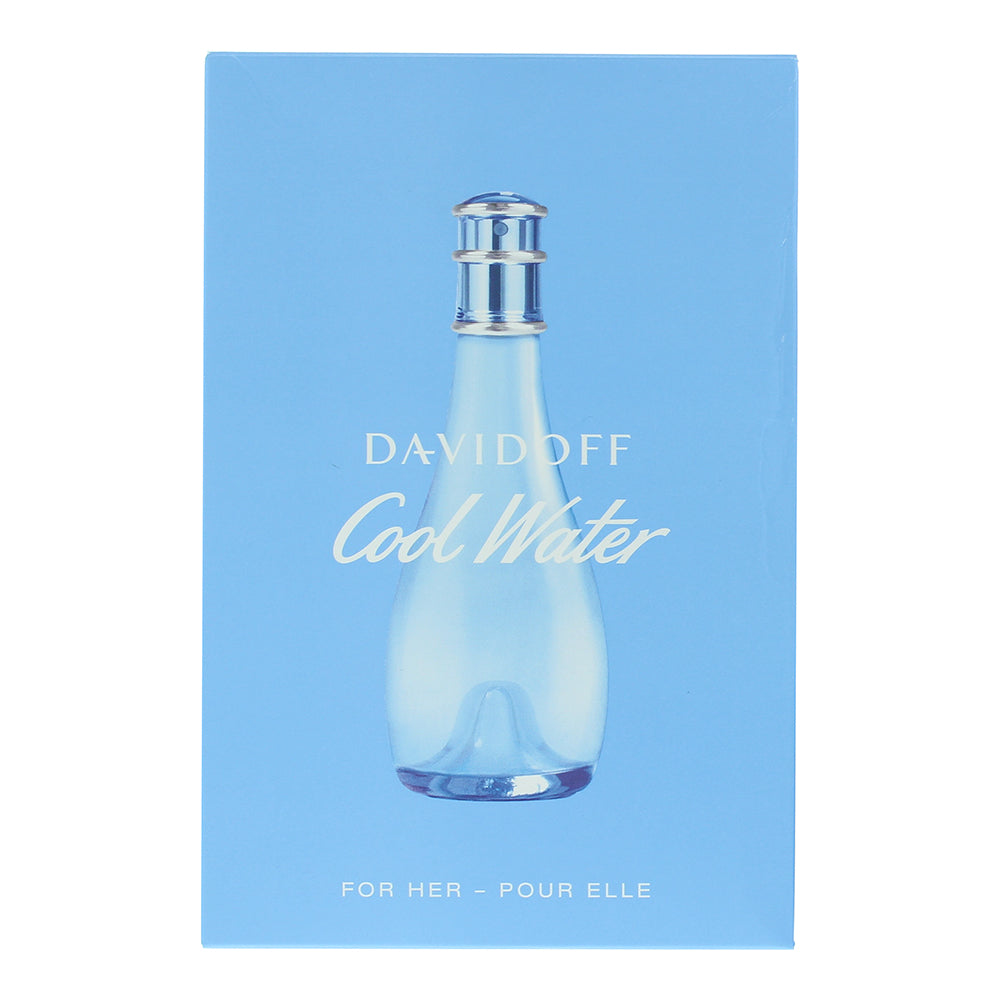 Davidoff Cool Water For Her 2 Piece Gift Set: Eau de Toilette 30ml - Body Lotion - Box