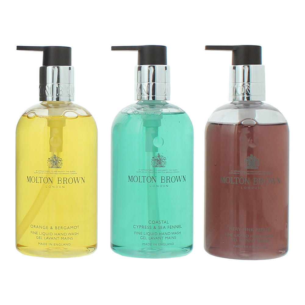 Molton Brown Floral & Aromatic Hand Care 3 Piece Gift Set: Hand Wash 3 x 300ml - Product
