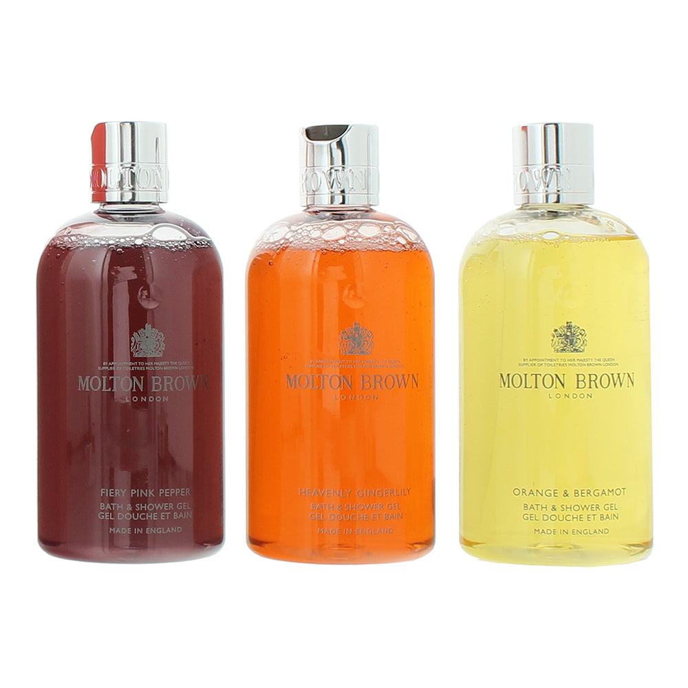 Molton Brown Floral & Spicy Body Care 3 Piece Gift Set: Bath & Shower Gel 3 x 30 - Product