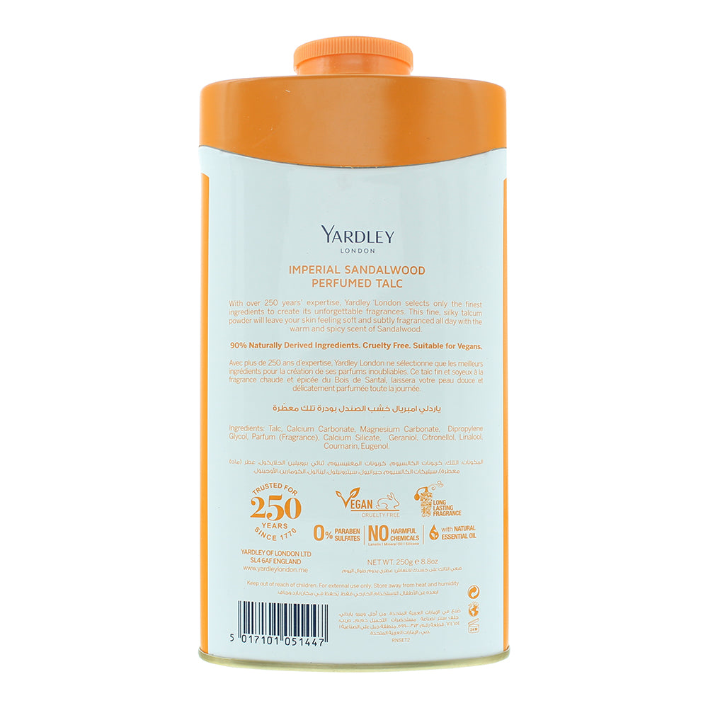 Yardley Imperial Sandalwood Perfumed Talcum Powder 250g