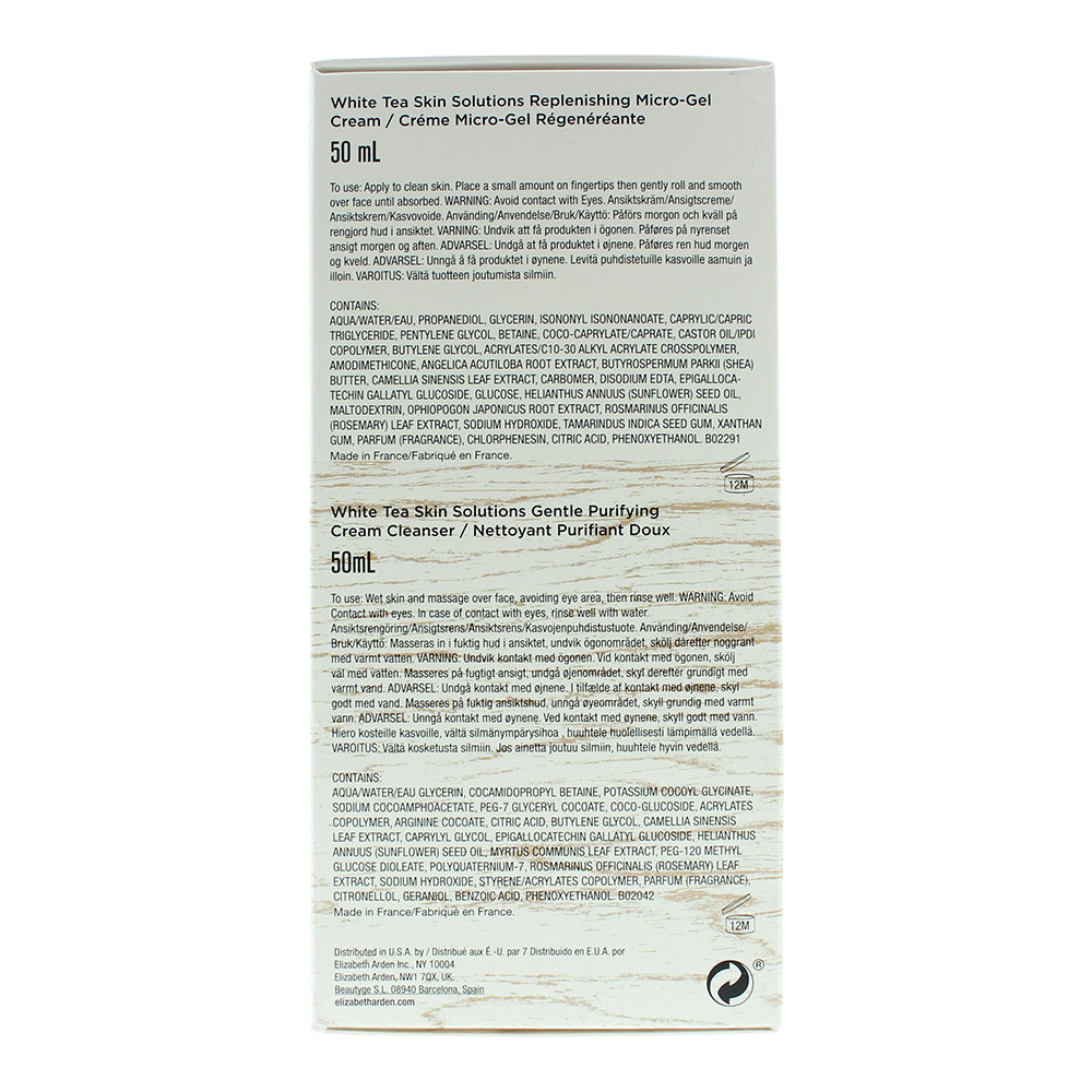 Elizabeth Arden White Tea Skin Solutions 2 Piece Gift Set: Cleanser 50ml - Gel-C