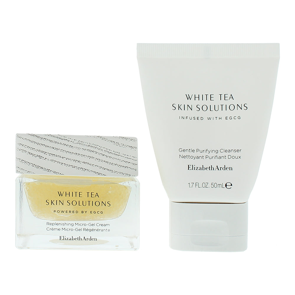 Elizabeth Arden White Tea Skin Solutions 2 Piece Gift Set: Cleanser 50ml - Gel-C - Product