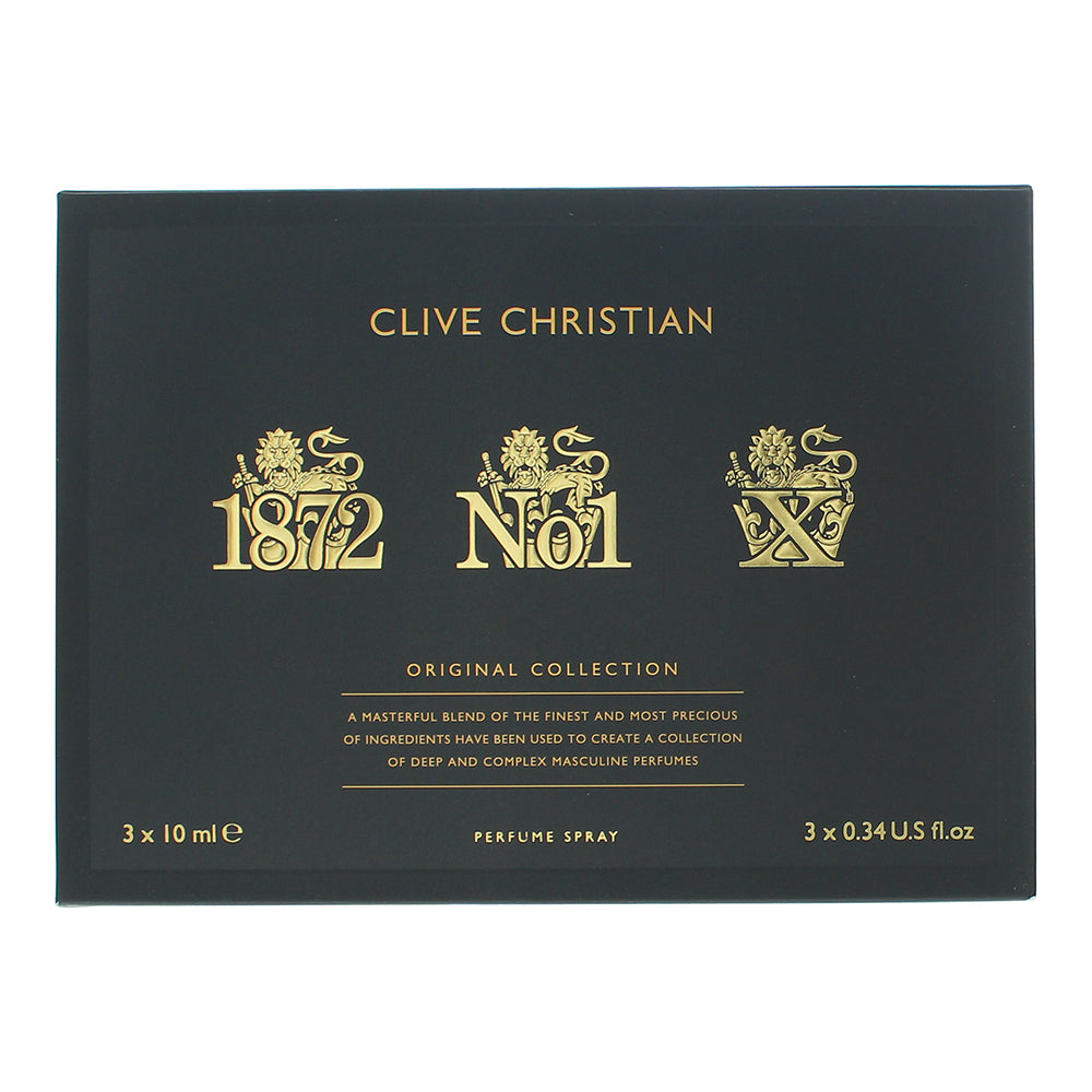 Clive Christian Original Collection 3 Piece Gift Set: 1872 Parfum 10ml - No1. Pa