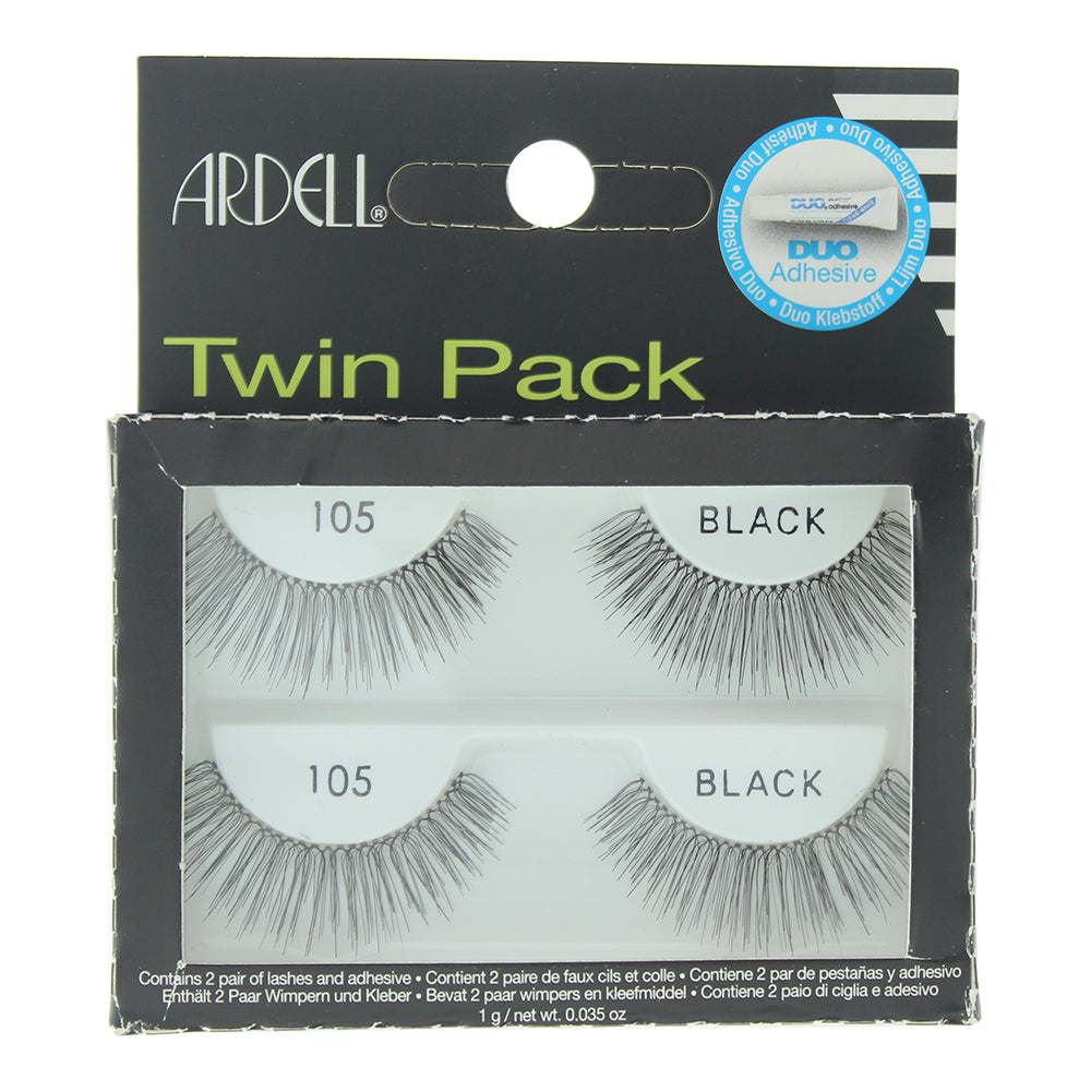 Ardell Twin Pack 105 Black Eye Lashes - Box