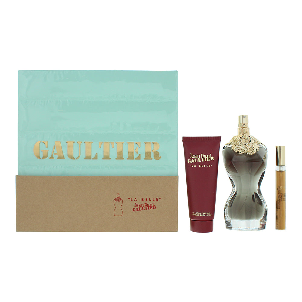 Jean Paul Gaultier La Belle 3 Piece Gift Set: Eau de Parfum 100ml - Eau de Parfu