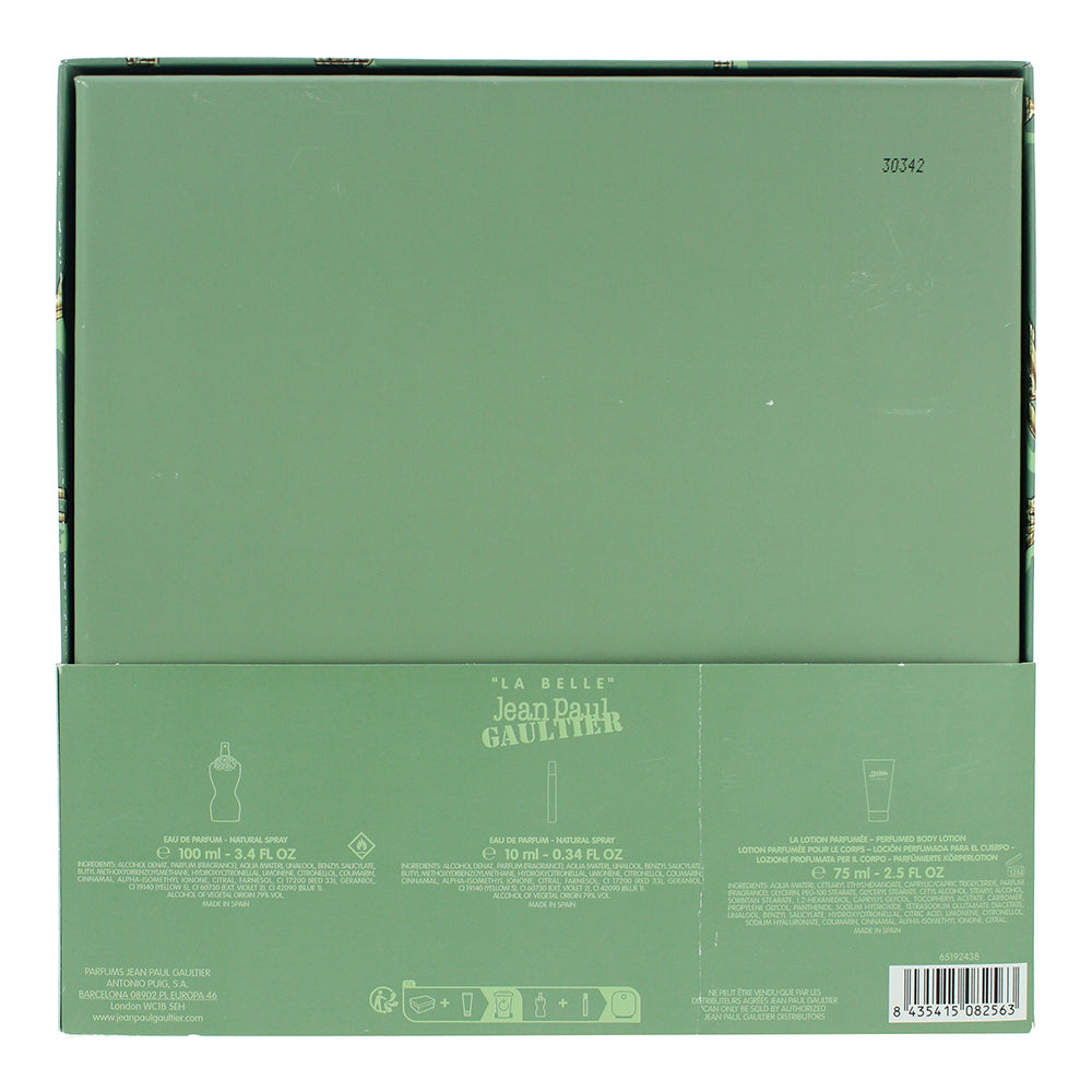 Jean Paul Gaultier La Belle 3 Piece Gift Set: Eau de Parfum 100ml - Eau de Parfu