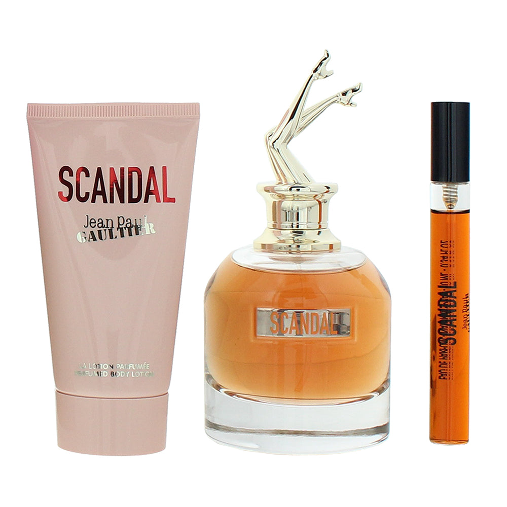 Jean Paul Gaultier Scandal 3 Piece Gift Set: Eau de Parfum 80ml - Eau de Parfum  - Product