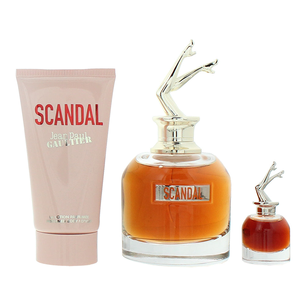Jean Paul Gaultier Scandal 3 Piece Gift Set: Eau de Parfum 80ml - Body Lotion 75 - Product