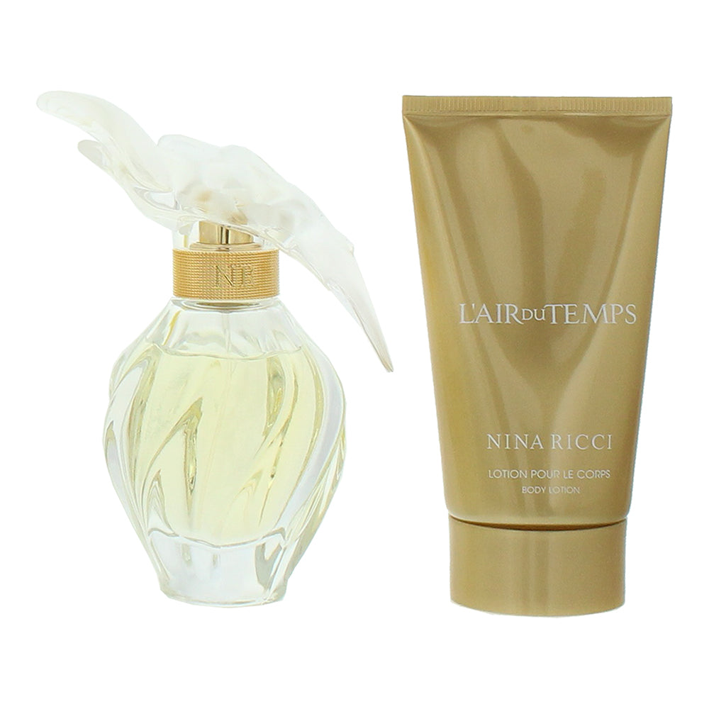 Nina Ricci L'air Du Temps 2 Piece Gift Set: Eau de Toilette 50ml - Body Lotion 7 - Product