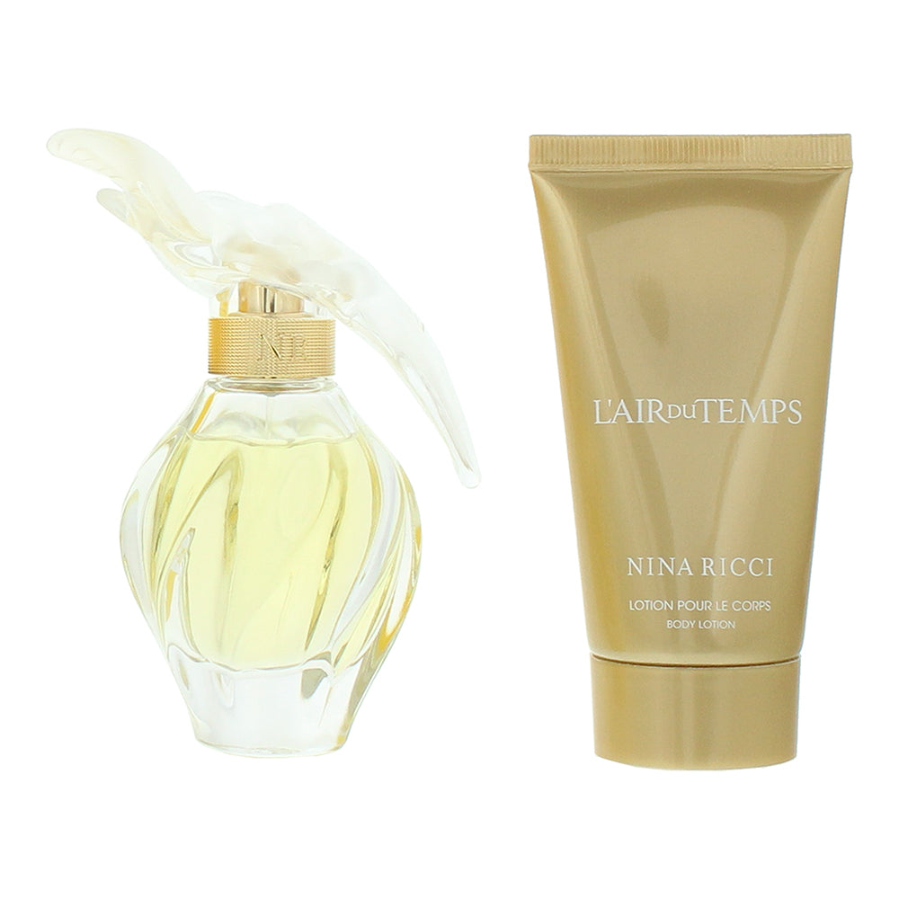 Nina Ricci L'air Du Temps 2 Piece Gift Set: Eau de Toilette 50ml - Body Lotion 7 - Product