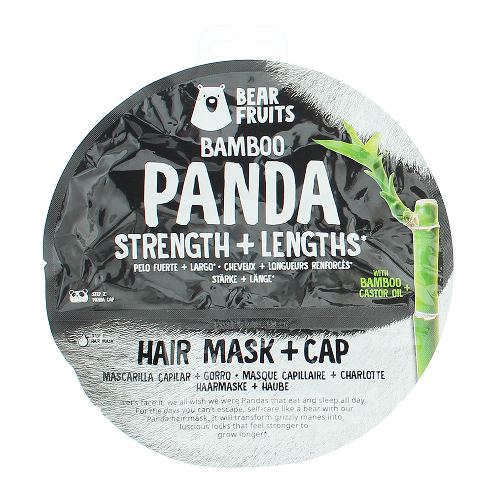 Bear Fruits Bamboo Panda Strength + Lengths Cap + Hair Mask 20ml - Box