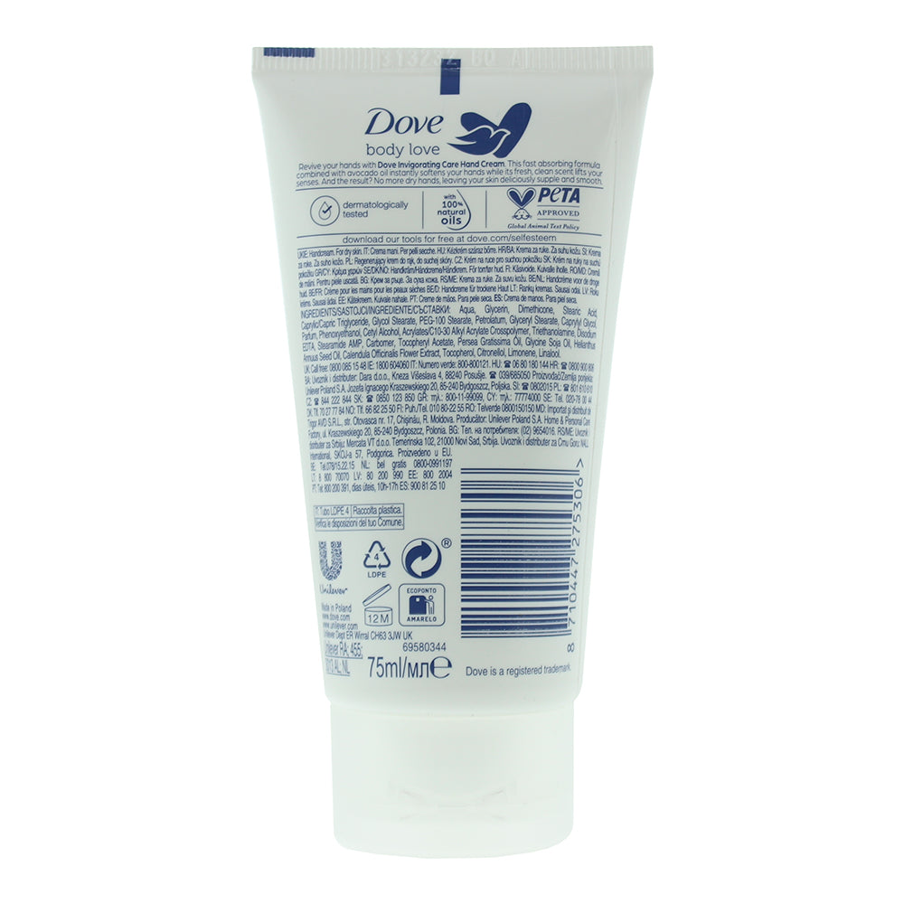 Dove Body Love Invigorating Care Hand Cream 75ml