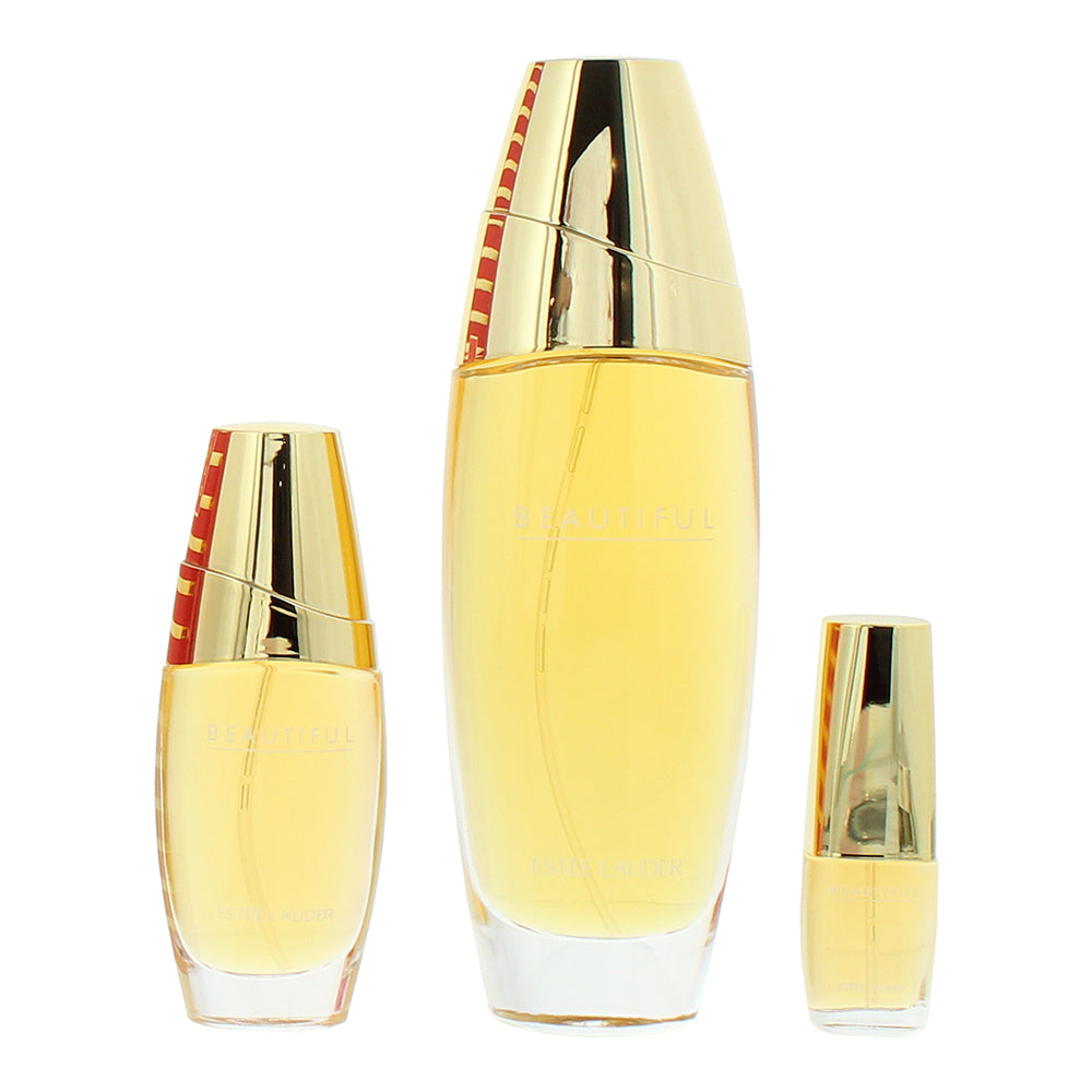 Estée Lauder Beautiful 3 Piece Gift Set: Eau de Parfum 100ml - Eau de Parfum 30m - Product