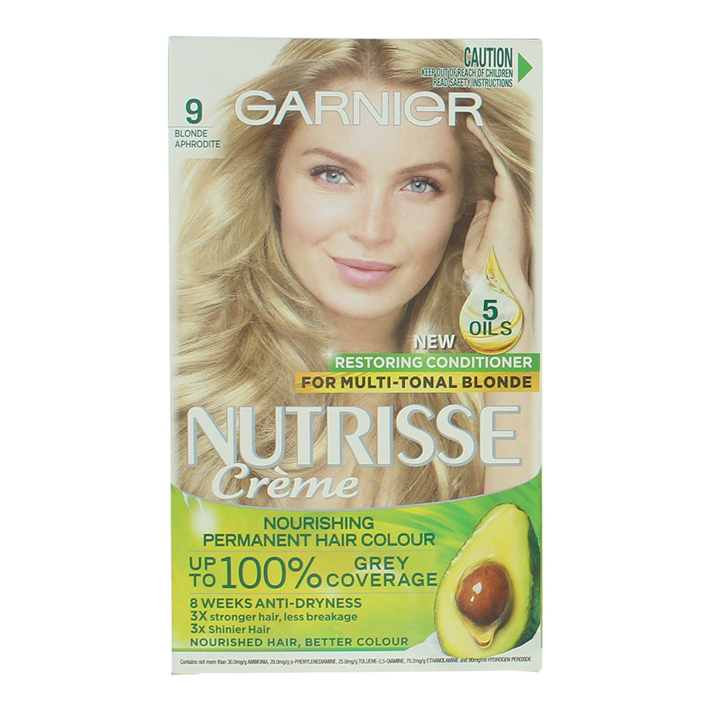 Garnier Nutrisse Crème 9.0 Light Blonde Hair Colour 160ml - Box