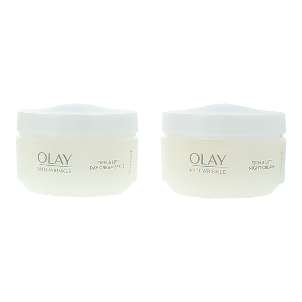 Olay Anti-Wrinkle Day & Night 2 Piece Gift Set: Day Cream 50ml - Night  Cream 50 - Product