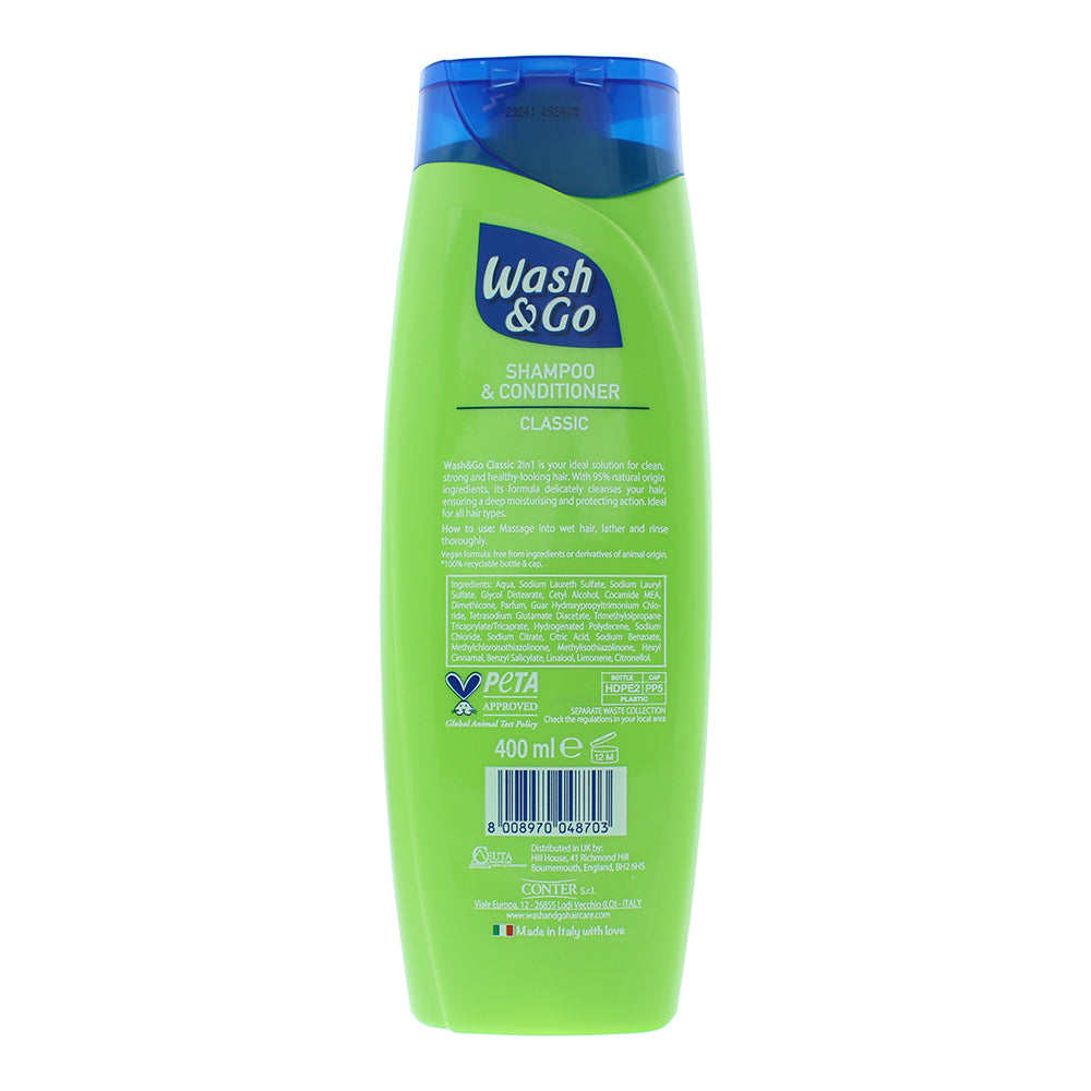 Wash & Go 2-In-1 Shampoo & Conditioner 400ml