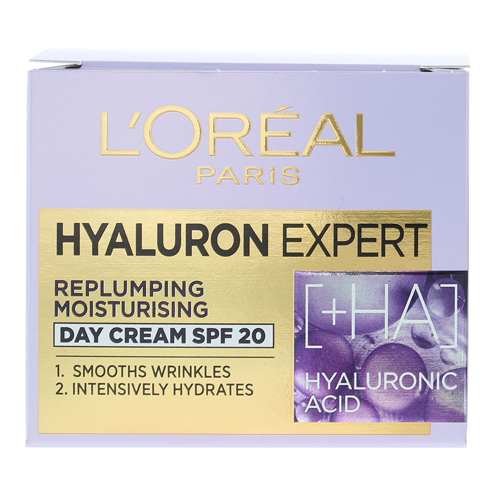 L'oreal Hyaluron Expert Replumping Moistursing Spf 20 Day Cream 50ml - Box