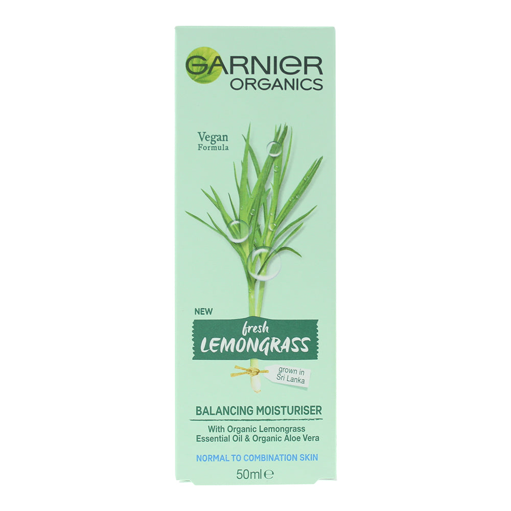 Garnier Organics Lemongrass Balancing Moisturiser 50ml - Box
