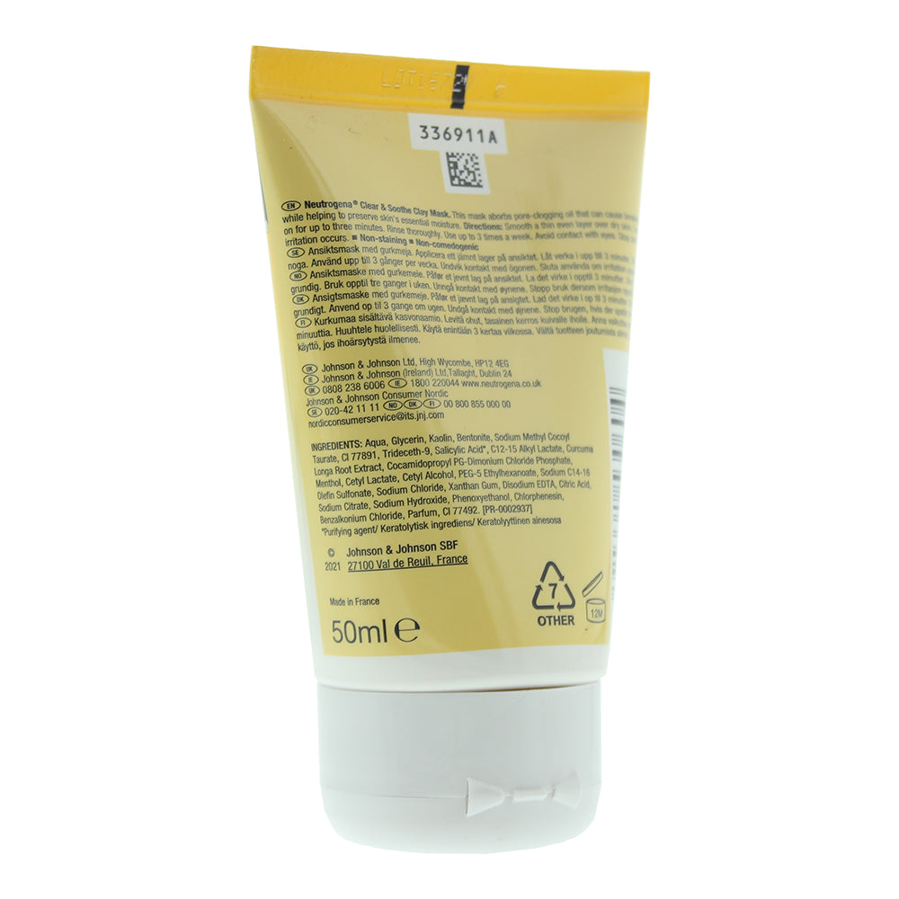 Neutrogena Clear & Soothe Clay Mask 50ml
