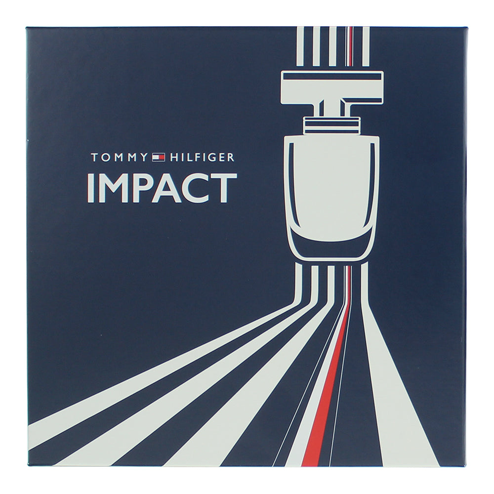 Tommy Hilfiger Impact 3 Piece Gift Set: Eau de Toilette 100ml - Body Wash 100ml  - Box