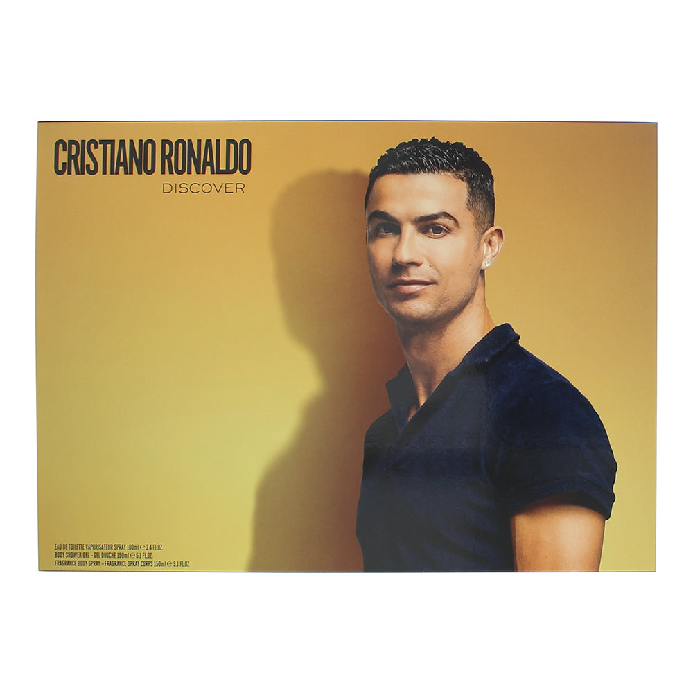 Cristiano Ronaldo Cr7 Discover 3 Piece Gift Set: Eau de Toilette 100ml - Shower  - Box