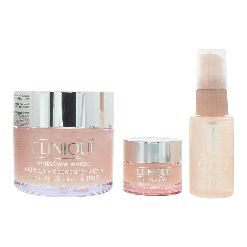 Clinique Moisture Surge 3 Piece Gift Set: Overnight Mask 30ml - Face Spray Skin  - Product