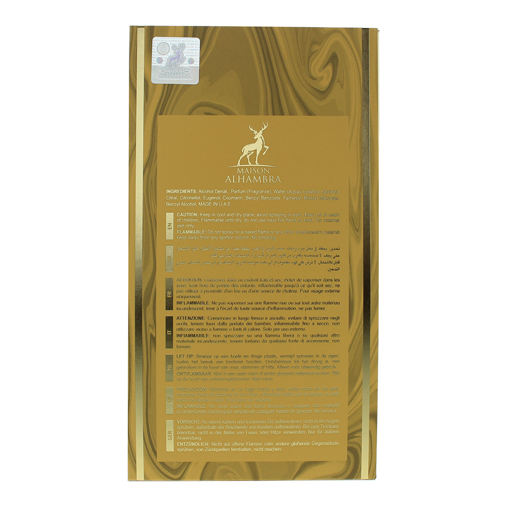 Maison Alhambra Sceptre Bronzite Eau de Parfum 100ml - Ingredients