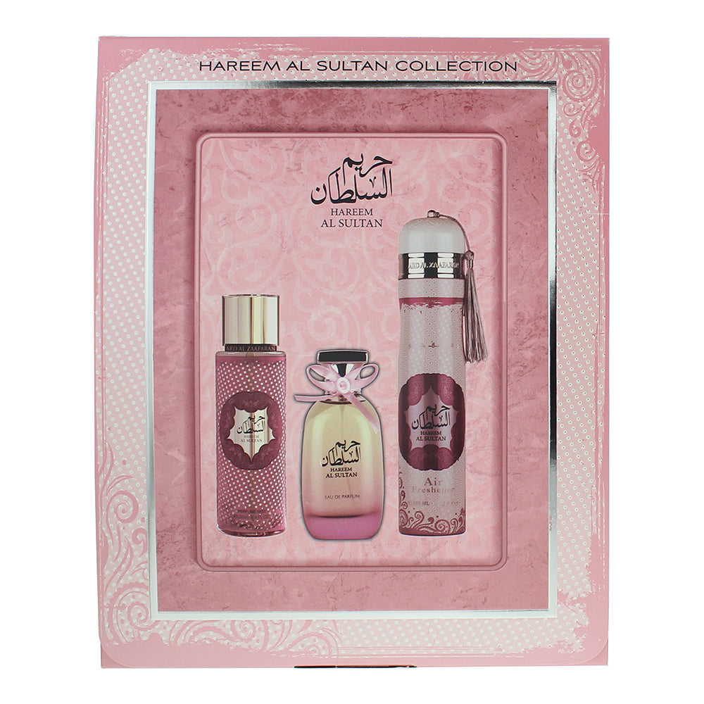 Ard Al Zaafaran Hareem Al Sultan 3 Piece Gift Set: Eau de Parfum 100ml - Perfume - Box