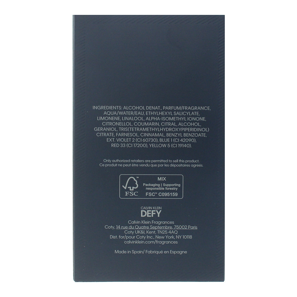 Calvin Klein Defy Parfum 100ml