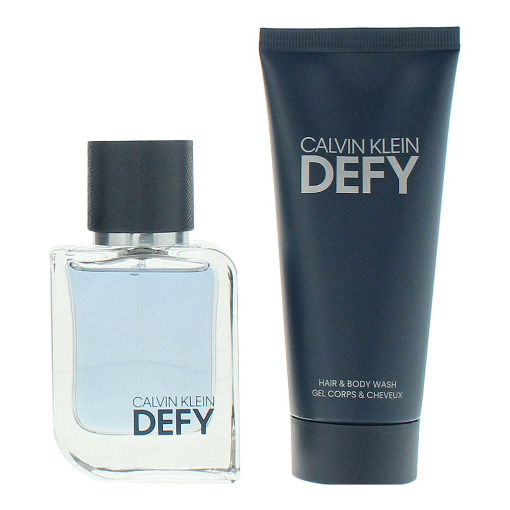 Calvin Klein Defy 2 Piece Gift Set: Eau de Toilette 50ml - Shower Gel 100ml - Product