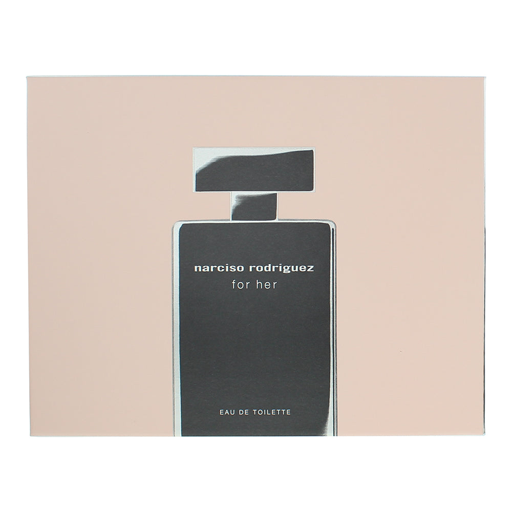 Narciso Rodriguez For Her 3 Piece Gift Set: Eau de Toilette 100ml - Body Lotion  - Box