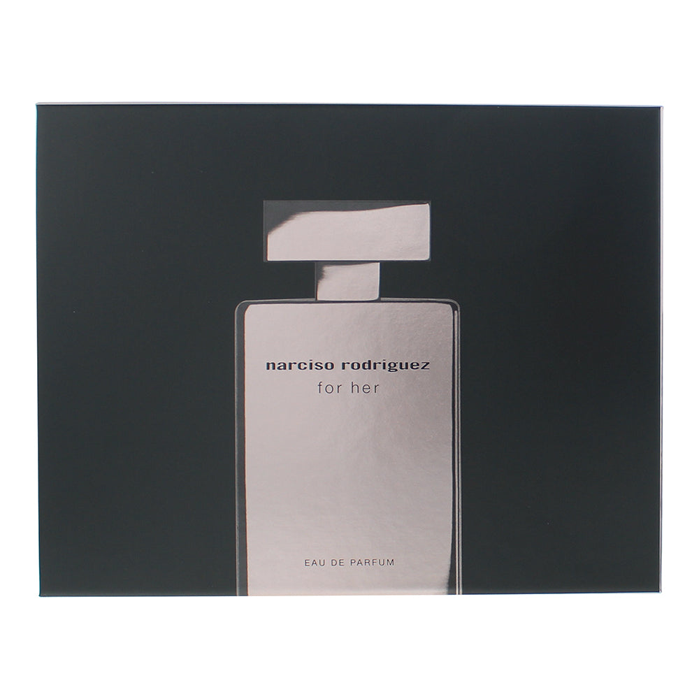 Narciso Rodriguez For Her 3 Piece Gift Set: Eau de Parfum 100ml - Body Lotion 50 - Box