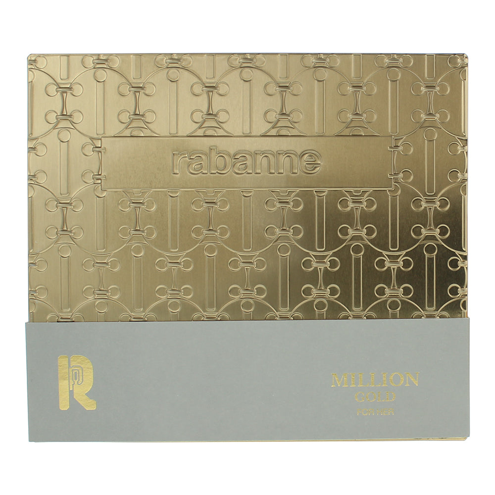 Paco Rabanne Million Gold 2 Piece Gift Set: Eau de Parfum 50ml - Body Lotion 100 - Box