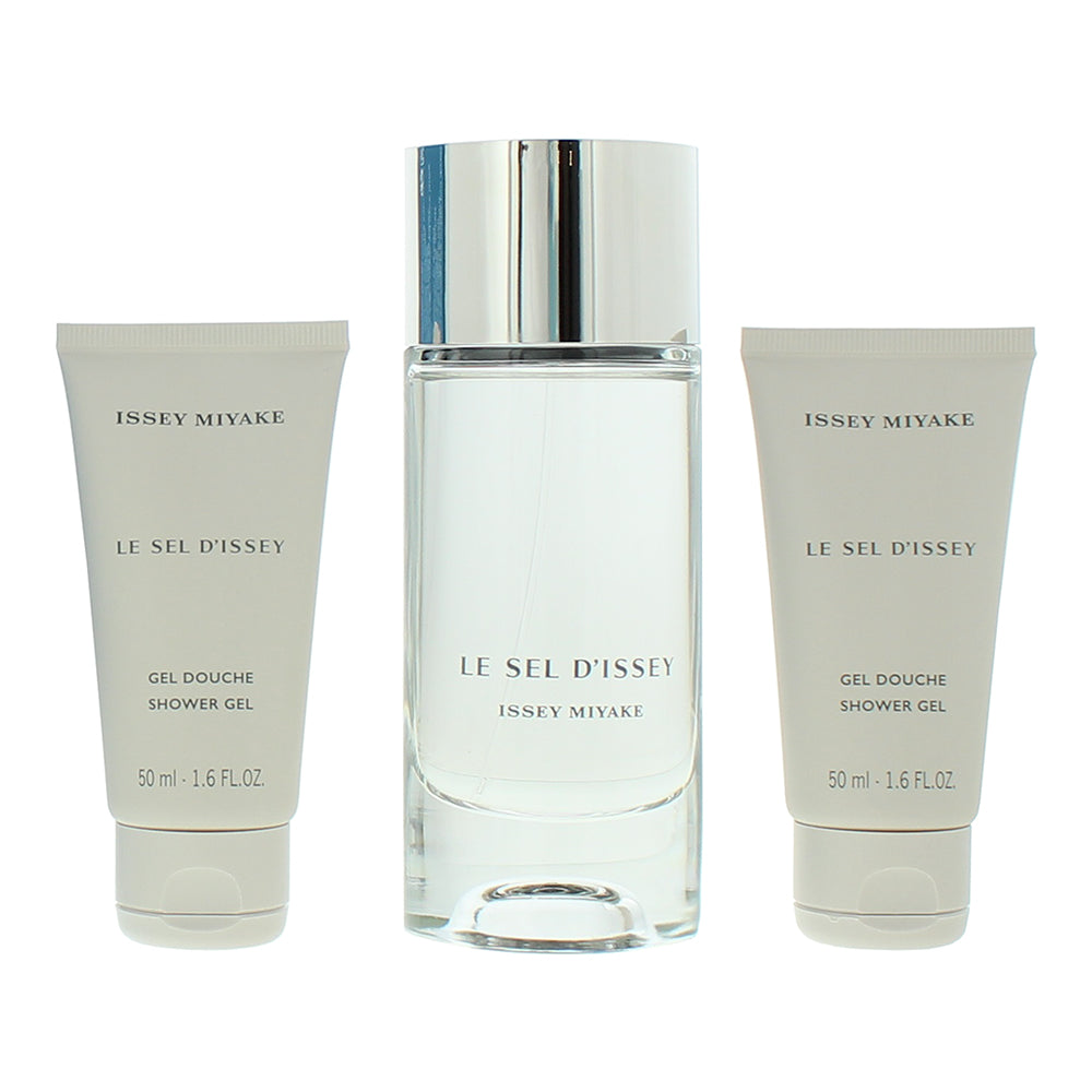 Issey Miyake Le Sel D'issey 3 Piece Gift Set: Eau de Toilette 100ml - Shower Gel - Product
