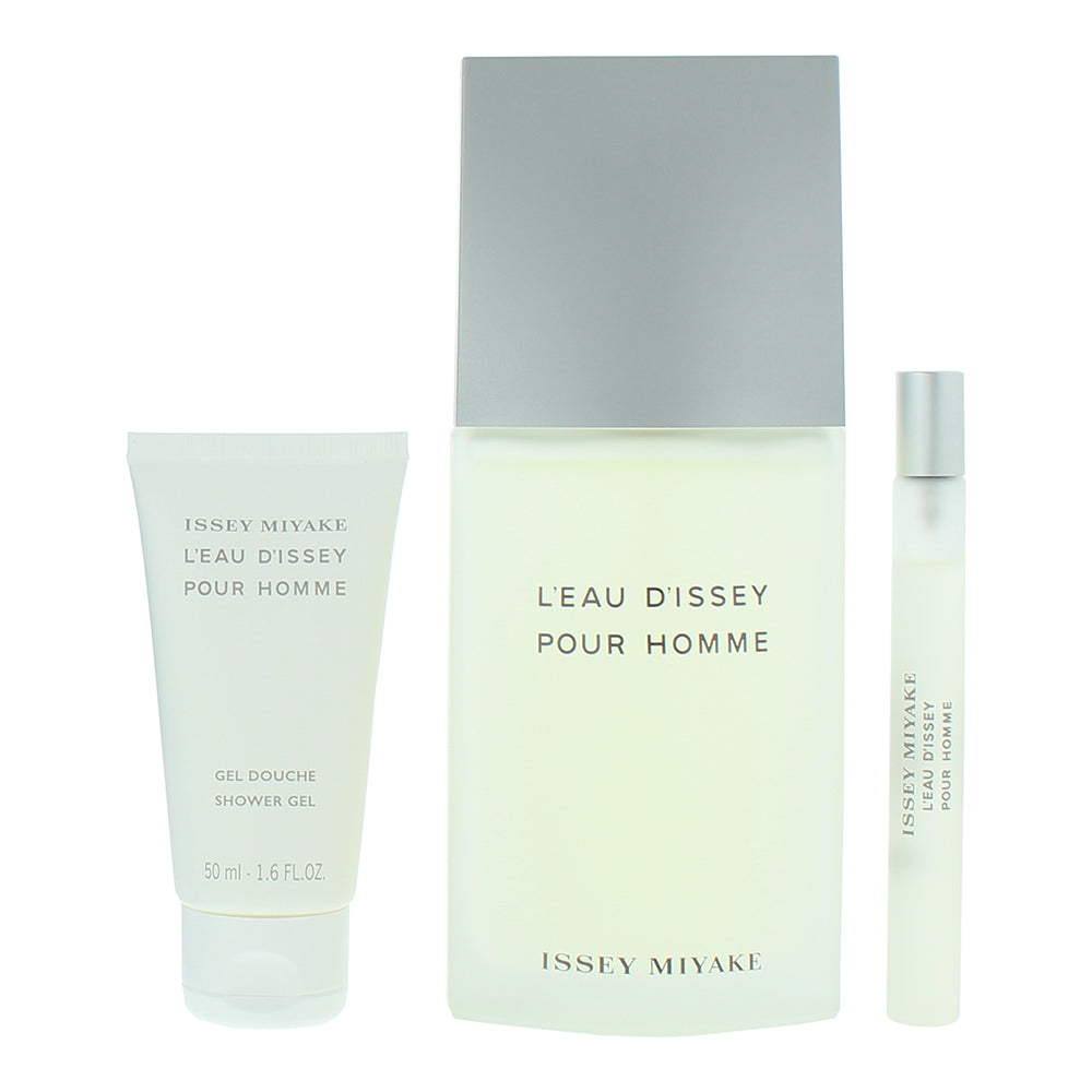 Issey Miyake L'eau D'issey Pour Homme 3 Piece Gift Set: Eau de Toilette 125ml -  - Product