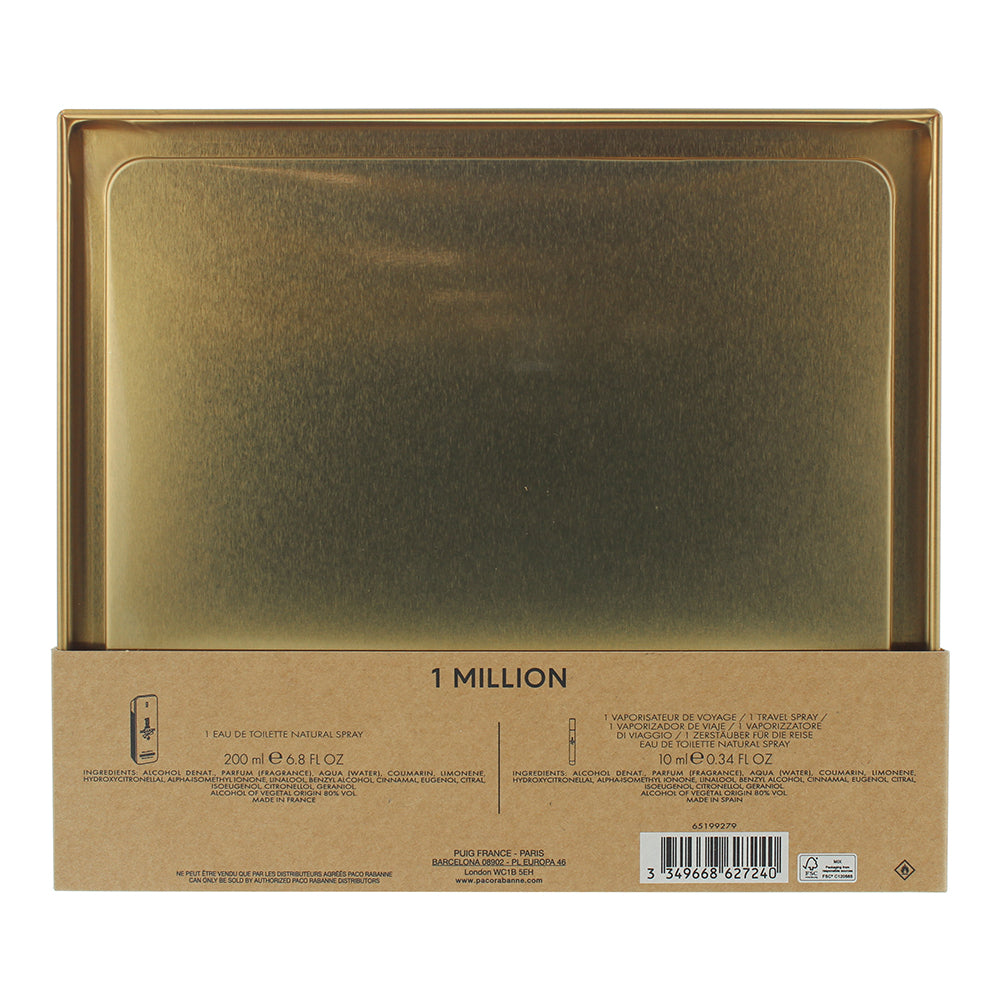 Paco Rabanne 1 Million 2 Piece Gift Set: Eau de Toilette 200ml - Eau de Toilette