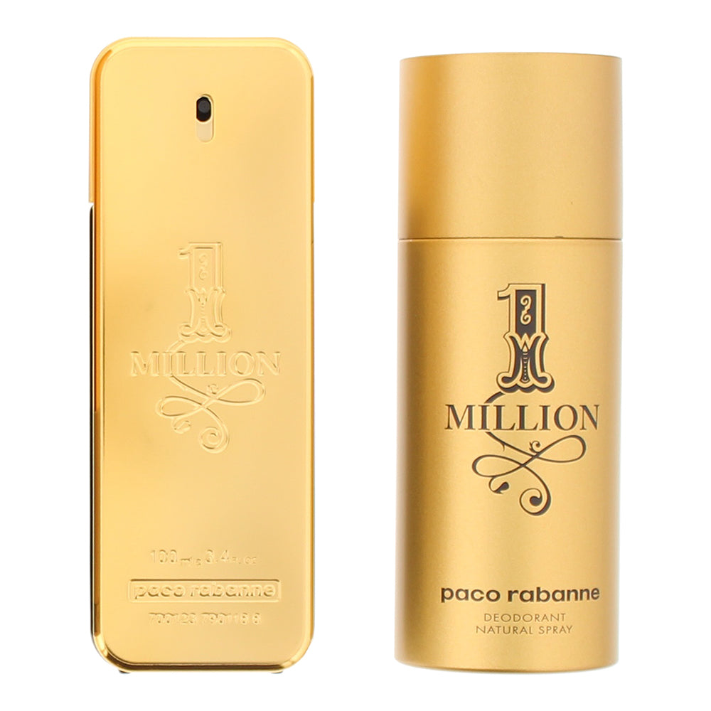 Paco Rabanne 1 Million 2 Piece Gift Set: Eau de Toilette 100ml - Deodorant Spray - Product